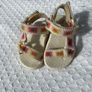 Zara Crochet toddler Sandals - Size 22